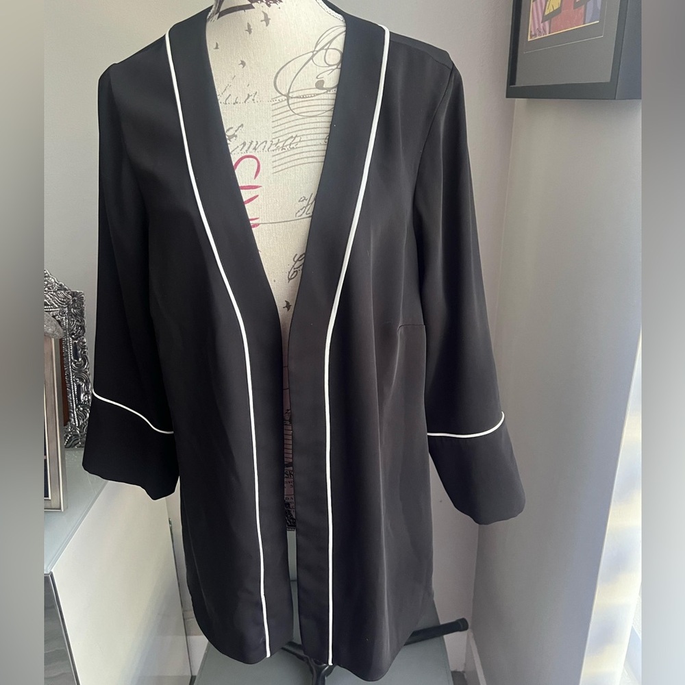 Alfani Open Front Black Cardigan Women’s Size 1X